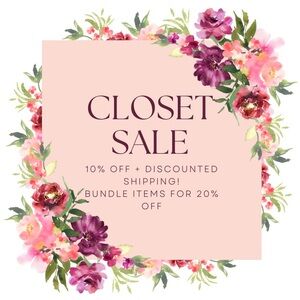 Closet sale!